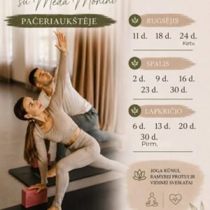 Joga su Meda Mohini Pačeriaukštėje – plakatas